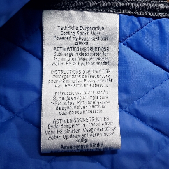 Techniche Hyperkewl Plus Evaporative Cooling Sport Vest Adult 6529 - Picture 7 of 8